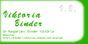 viktoria binder business card